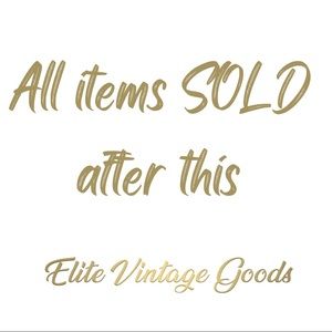 ✨SOLD items after this ✨